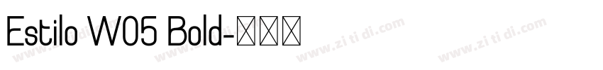 Estilo W05 Bold字体转换